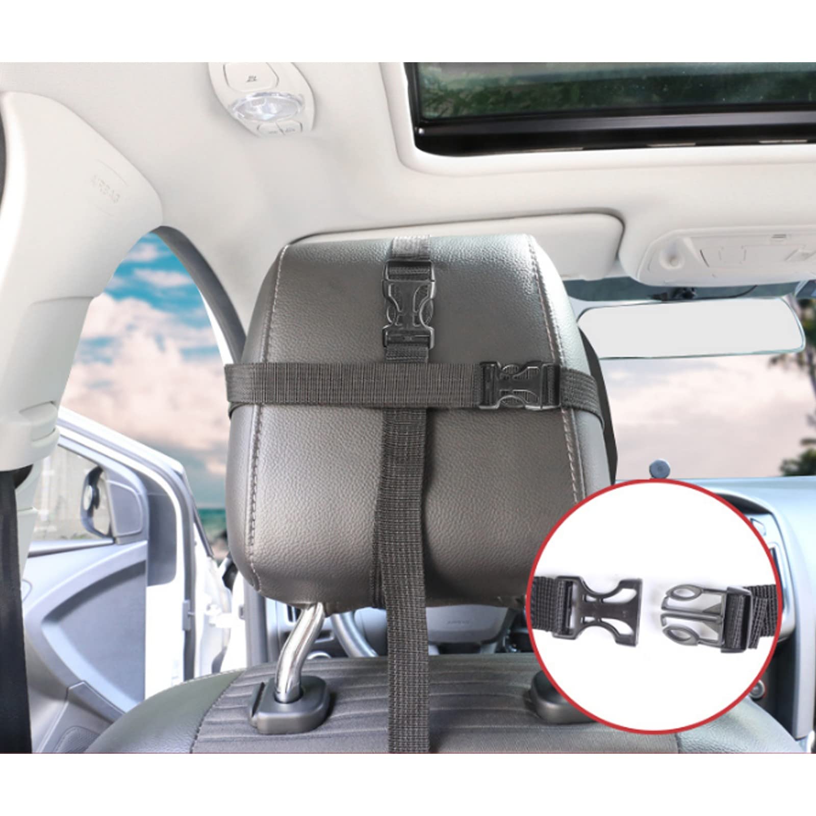 Specchietto per Auto per Seggiolino Posteriore, Specchietto per Seggiolino Auto, Specchio in Acrilico Infrangibile Regolabile Specchietto Retrovisore Rotondo di Sicurezza per Bambini