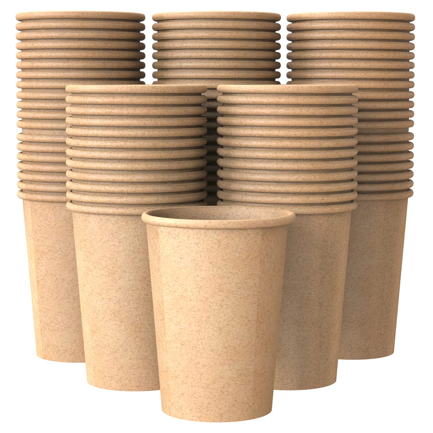 200Pcs 8 oz Disposable Paper Cups, Hot and Cold Beverage Drinking Cup for Coffee, Water, Juice for Party, Picnic,Travel,and Events.
