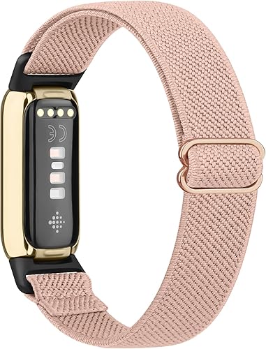 Meliya Correa compatible con bandas Fitbit Luxe para mujeres y hombres, correa deportiva de repuesto de nailon elástico suave para Fitbit Luxe