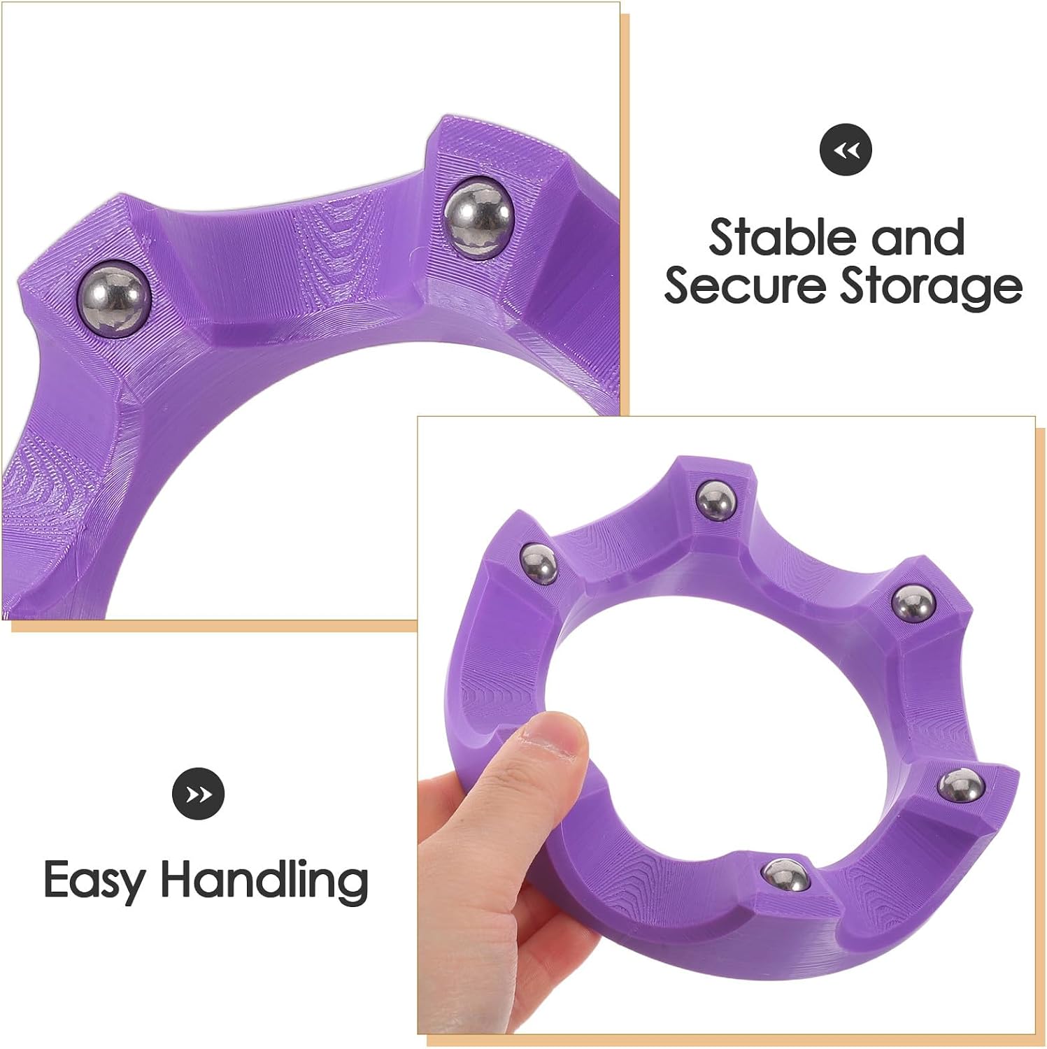 Bowling Ball Spinners Stand - 360° Smooth Rotating Ball Cup Holder with Easy Grip - Universal Bowling Accessories for Optimal Performance Cleaning & Polishing