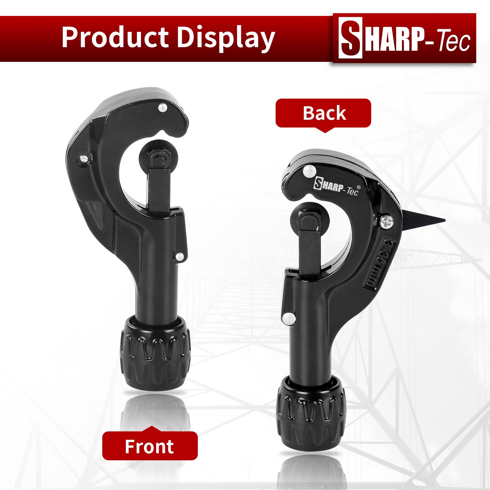 Sharp-tec 3-35mm Pipe Cutter, Adjustable Tube Cutter with Aluminum Alloy Body - Image 4