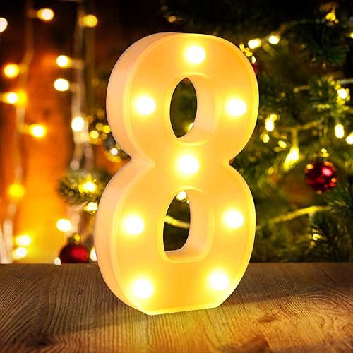 Miniatura 51 de Decoraciones de 15 cumpleaños para niñas y niños, 15 números iluminados para decoraciones de quinceañera, Número 15 decoración para quinceañera,