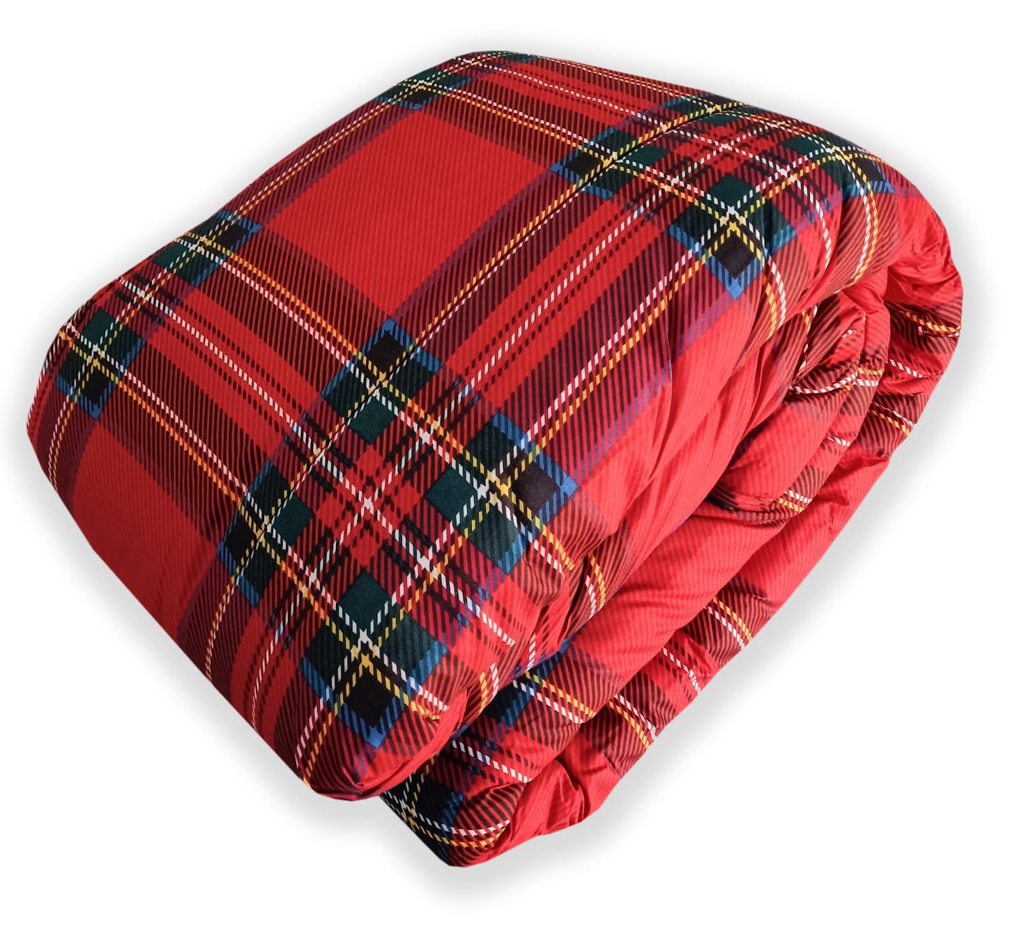 Home Tresor - Piumone Matrimoniale Tartan Trapunta Imbottita Invernale 2 Piazze Coperta Pesante Fantasia Tirolese Scozzese in Microfibra cm 250x250