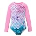 girls one piece mermaid swimsuit9-10t