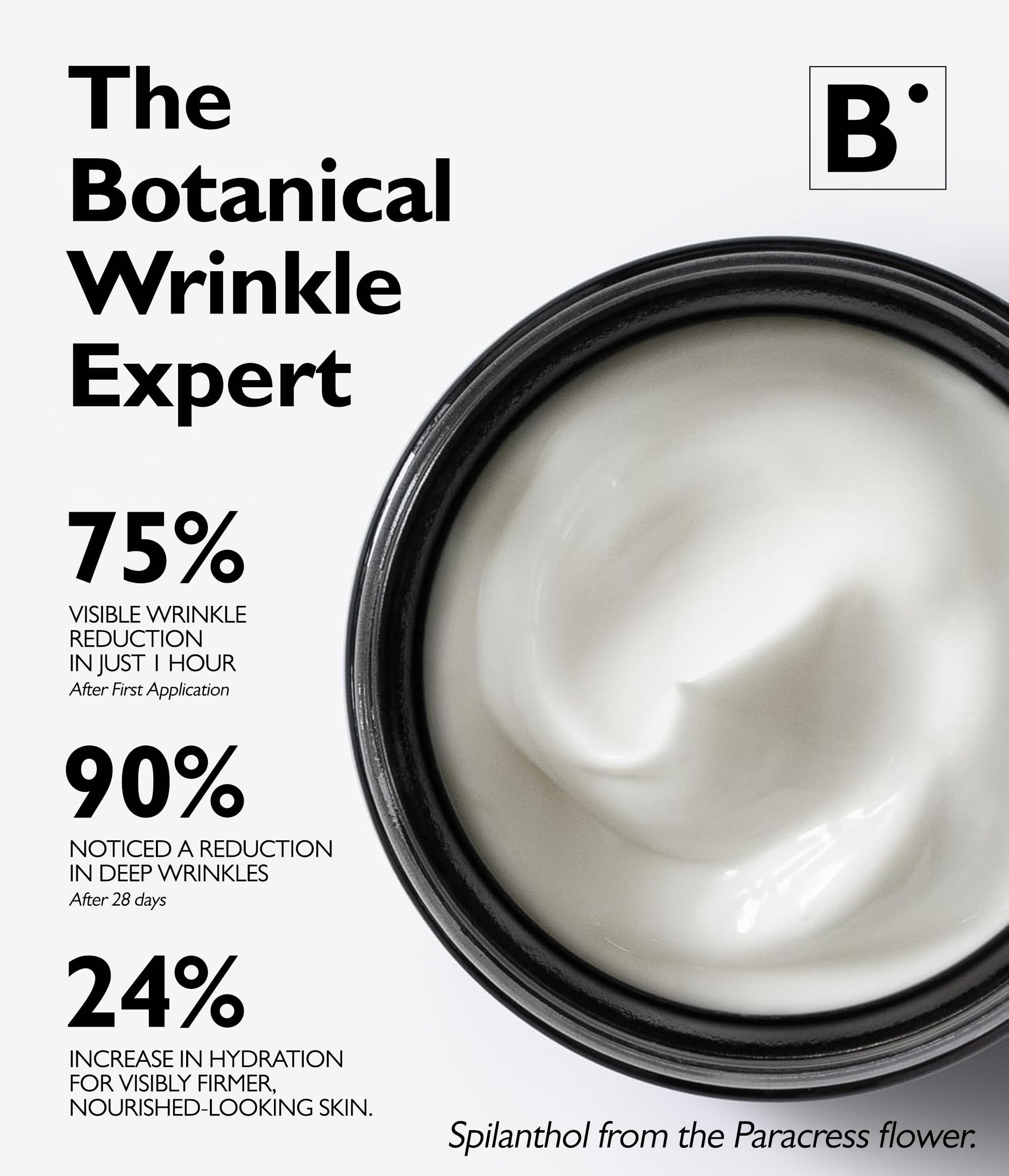 Biotulin - Rich Cream 50ml - Anti-Falten Feuchtigkeitscreme mit Spilanthol und Hyaluronsäure - Aufgepolsterte und intensiv genährte Haut für 24 Stunden
