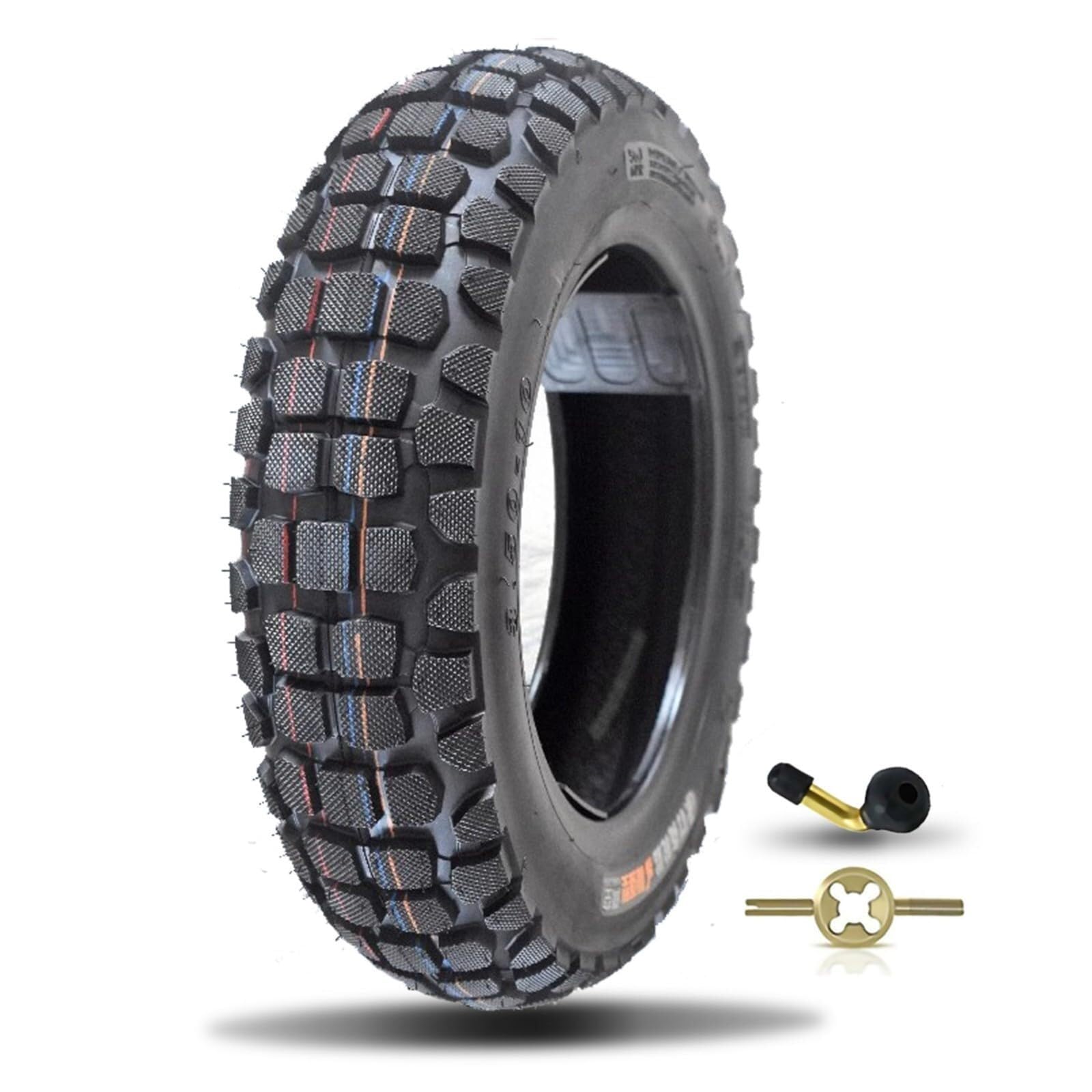3.50-10 Bezdętkowy Opona do Skutera Motoroweru z Wzorem Przeciwpślizgowym 3.5-10 100/90-10 6 P.R. Pogrubiona i 3 50 10 Opona Odporna na Zużycie na Koło Przednie Tylne – 56J 493 lbs