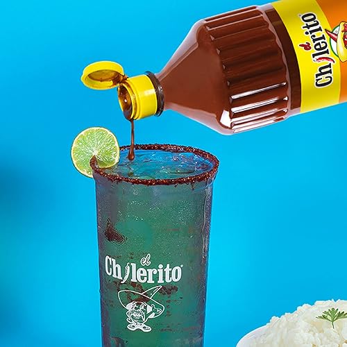 Miniatura 4 de EL CHILERITO Chamoy Sauce sabor mango 1L338 onzas líquidas  comida mexicana  excelente para decorar frutas y aperitivos  sabor mexicano  para