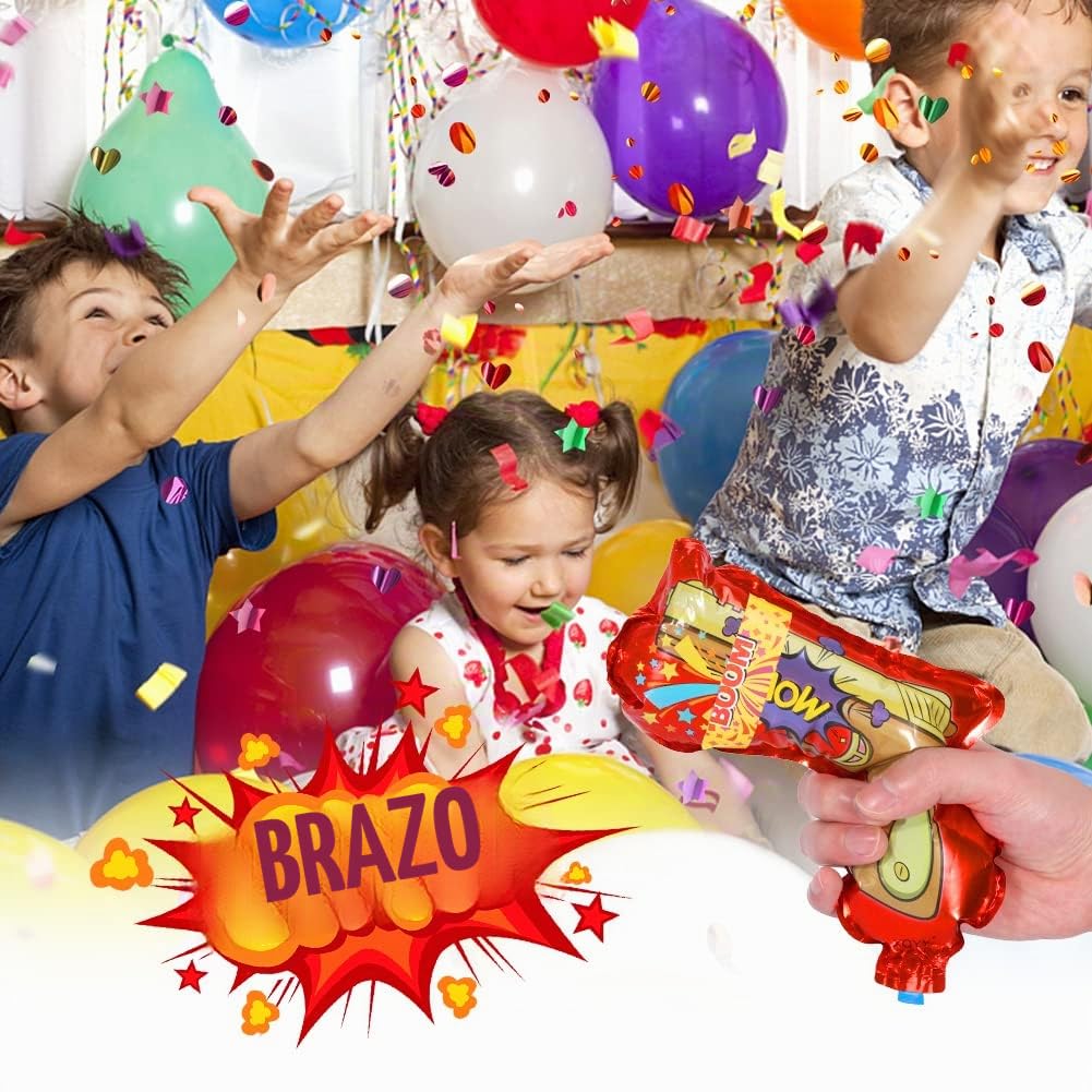 Joycabin Juego de 50 Pistolas de Confeti para Fiestas, Aniversarios y Celebraciones