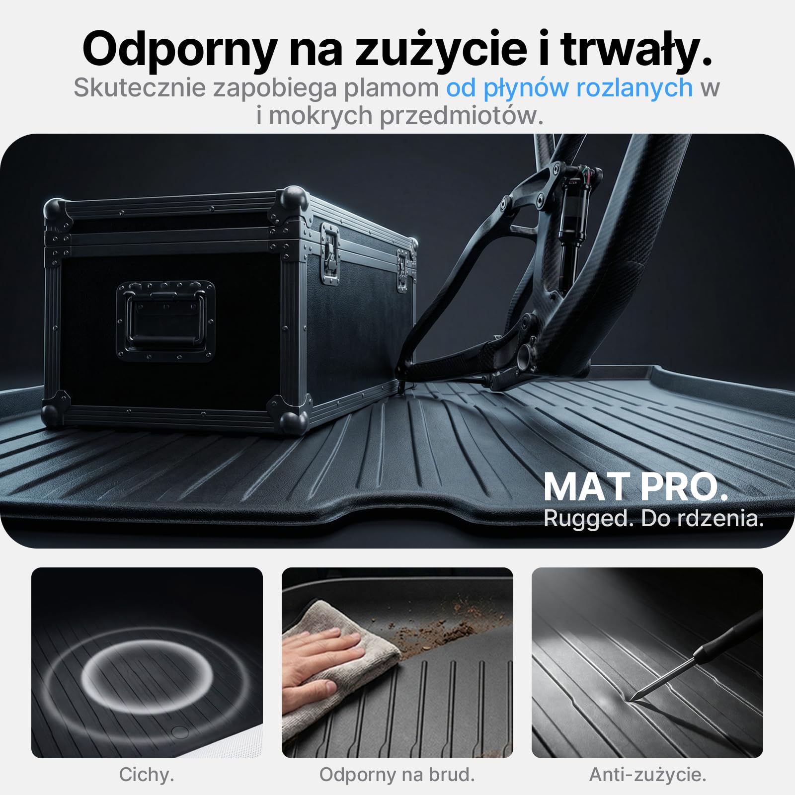 Zestaw 4 Dywaników i Mata Bagażnika do Tesla Model Y Juniper 2025/2026, Dywaniki Ochronne na Każdą Pogodę, Wtrysk TPE, Akcesoria Samochodowe (Standard/Premium/Performance)