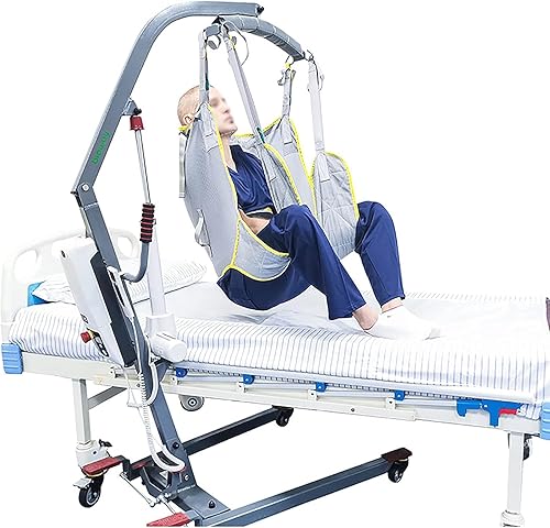 Eslinga de elevación de pacientes de cuerpo completo, eslingas de transferencia de baño, polipasto para levantar ancianos divididos de pierna para