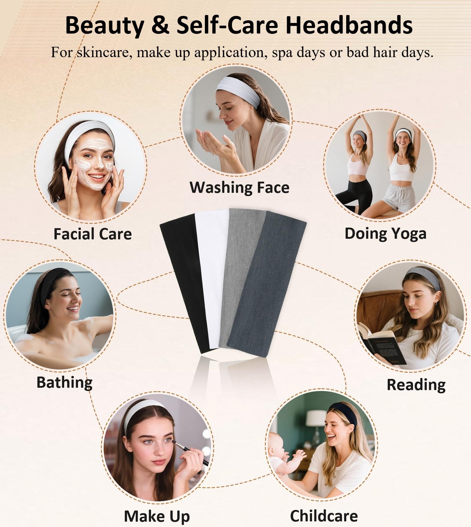 Headbands for Women Non Slip Sports Headband Fashion Hair Accessories image 7