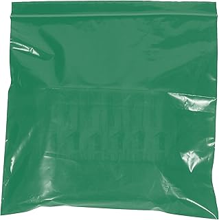 Box Partners 10 x 12-2 Mil Green Reclosable Poly Bags