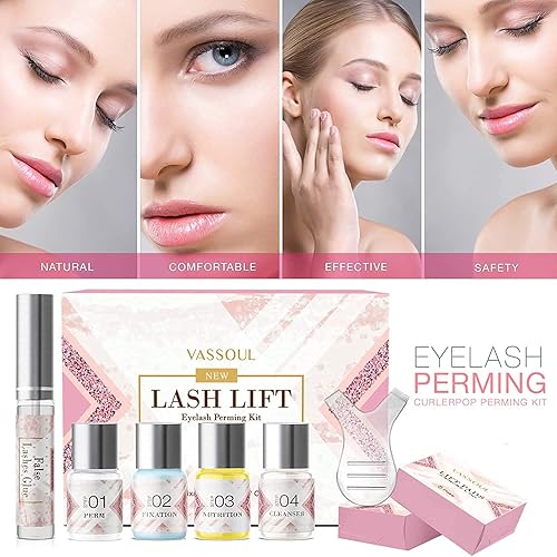 Miniatura 2 de VASSOUL Kit de levantamiento de pestañas kit de permanente de pestañas extensiones de pestañas profesionales rizador de pestañas onda permanente