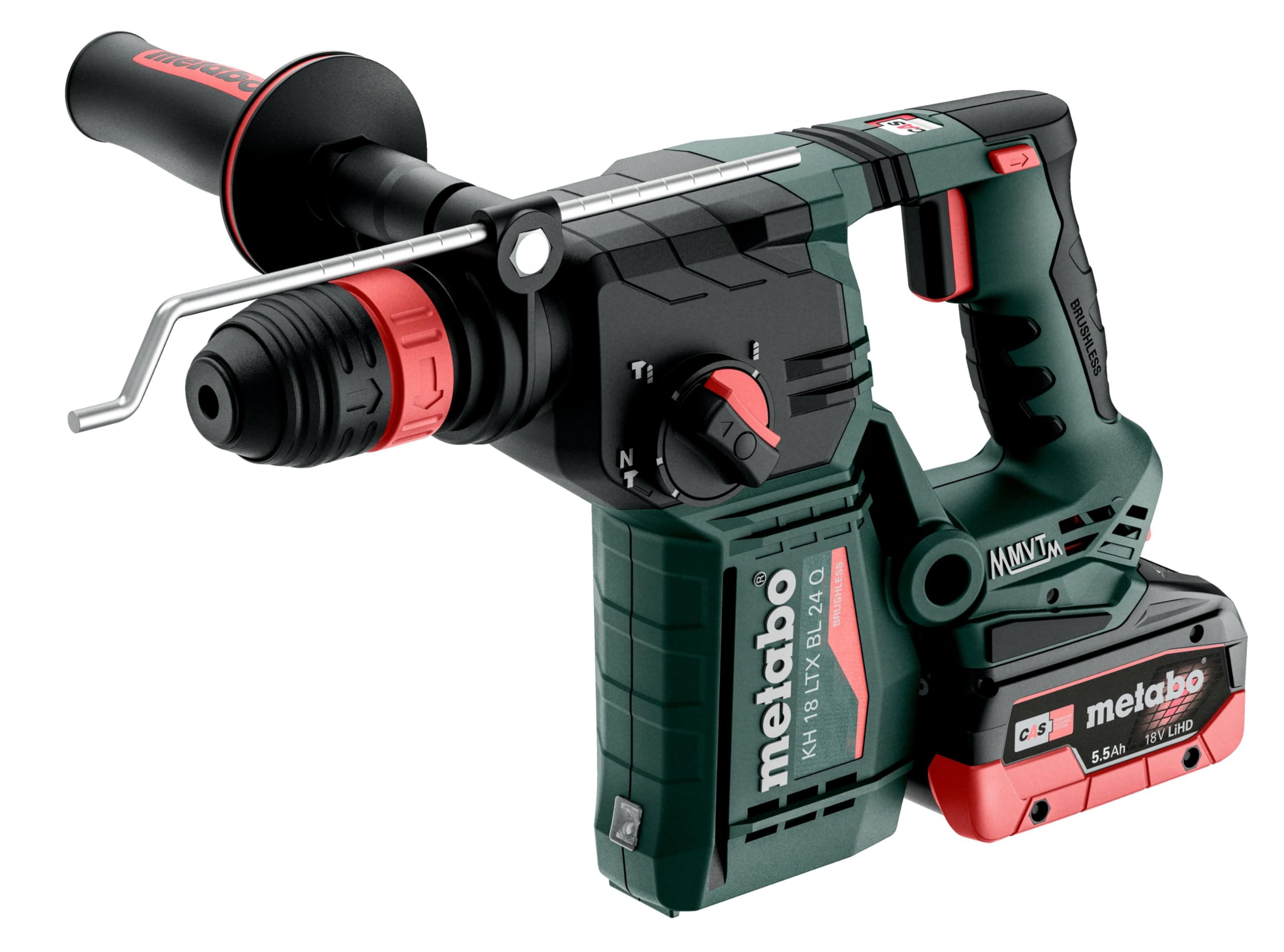 Martello combinato a batteria SDS-Plus Metabo KH 18 LTX BL 24 Q 18 V 5.5 Ah