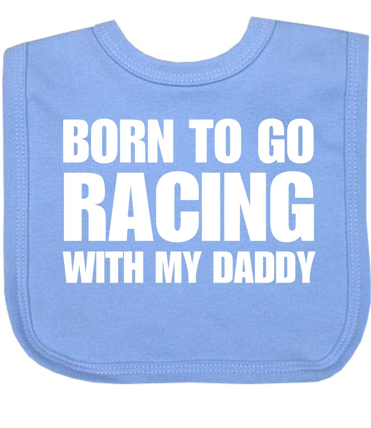BabyPrem Baby Bib Born to Go Racing With My Daddy Clothes One Size SKY BLUE
