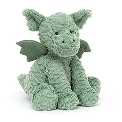 Jellycat Fuddlewuddle Dragon Stuffed Animal, 9 inches - Mythical Plush Toy - Classic Children's Gift