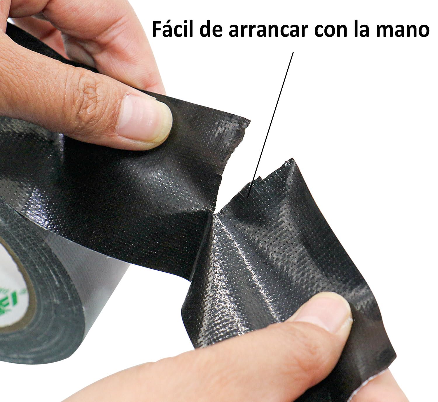 BOMEI PACK 3 rollos Cinta Americana 50mm x 50 m - Cinta Adhesiva Negra - Cinta Fuerte de Tela Reforzada con Tejido - Para Interiores y Exteriores