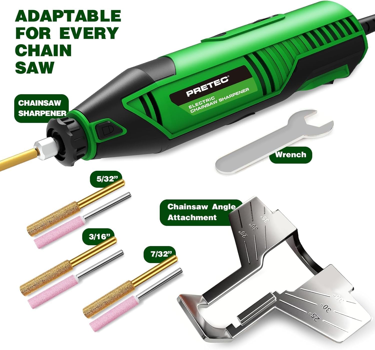 Snapklik.com : Electric Chainsaw Sharpener Kit Multi-Purpose Chain Saw ...