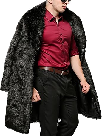black fur coat