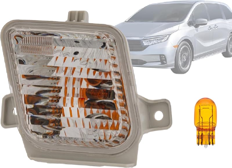 Luz de seta dianteira esquerda Auto Parts Avenue para Honda Odyssey 2021 a 2023 – 1 unidade