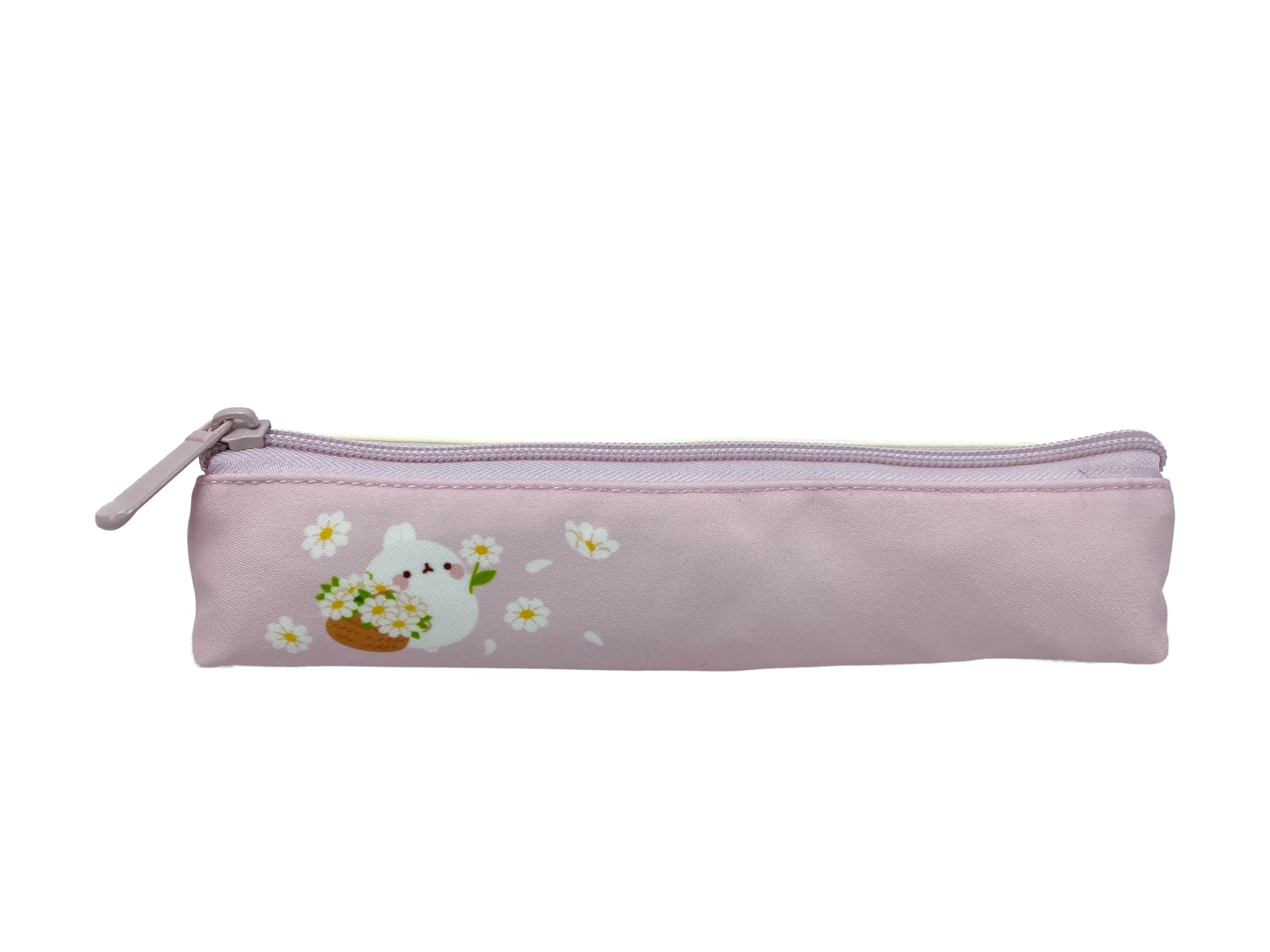 CYPBRANDS Molang, Pencil Case, Mini Pencil Case, School Supplies, Accessories, Blossom, Pink, Official Product, pink, Medium