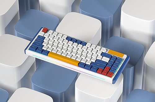 Miniatura 7 de DUSTSILVER Teclado K84 para juegos con cable, 75% de diseño de EE. UU., 84 teclas, ultra compacto, intercambiable en caliente, mini teclado