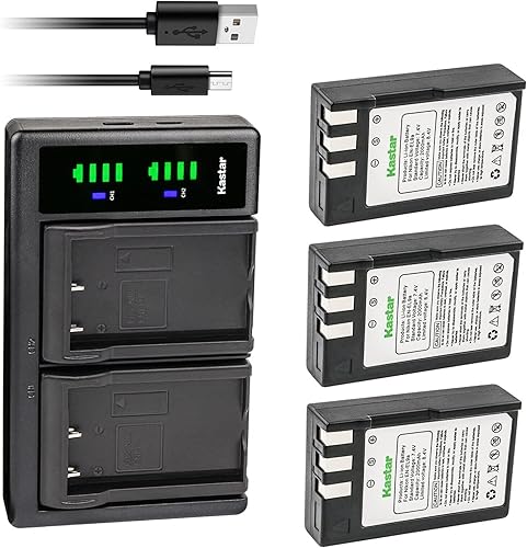 Miniatura 8 de Kastar Paquete de 4 baterías EN-EL9 y cargador USB LTD2 de repuesto para Nikon D40 D40x D60 D3000 D5000 D5000 DSLR batería Grip BG-2A, batería Nikon