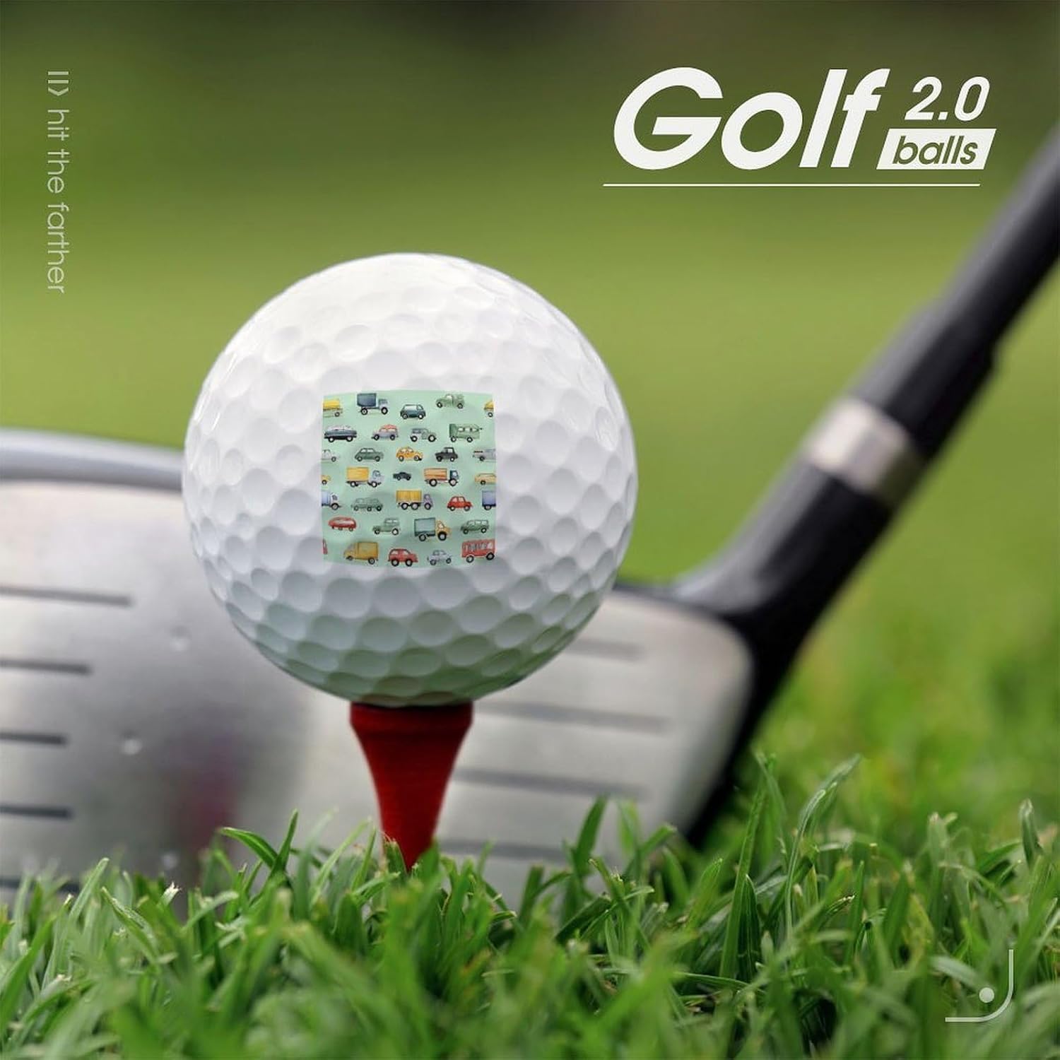 Colorful Trucks and Car Standard Golf Balls Performance Golf Distance Ball Gift for Golfers
