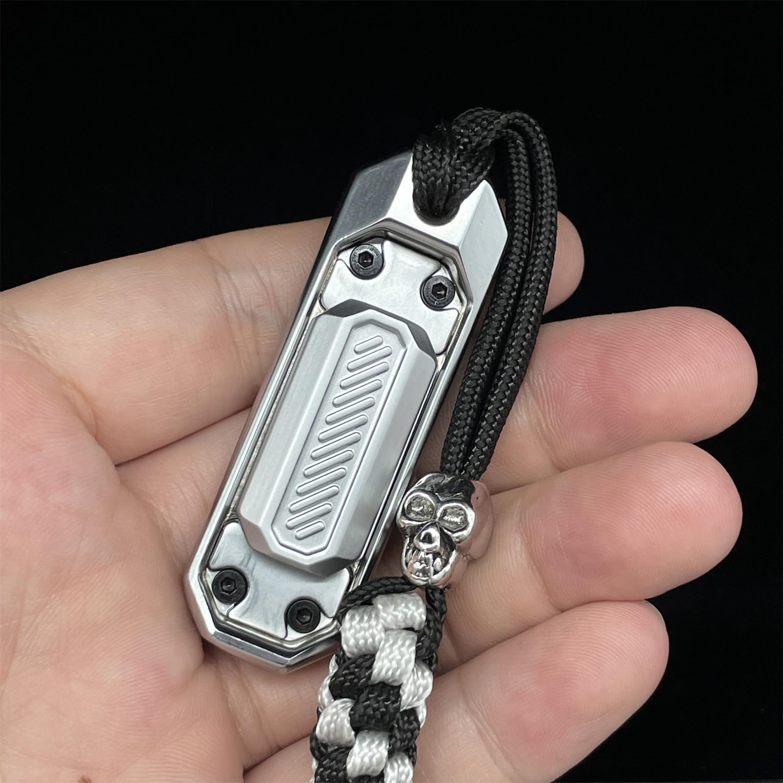 Amazon | EDC Fidget Push Slider 大人の金属フィジェットトイシルバー