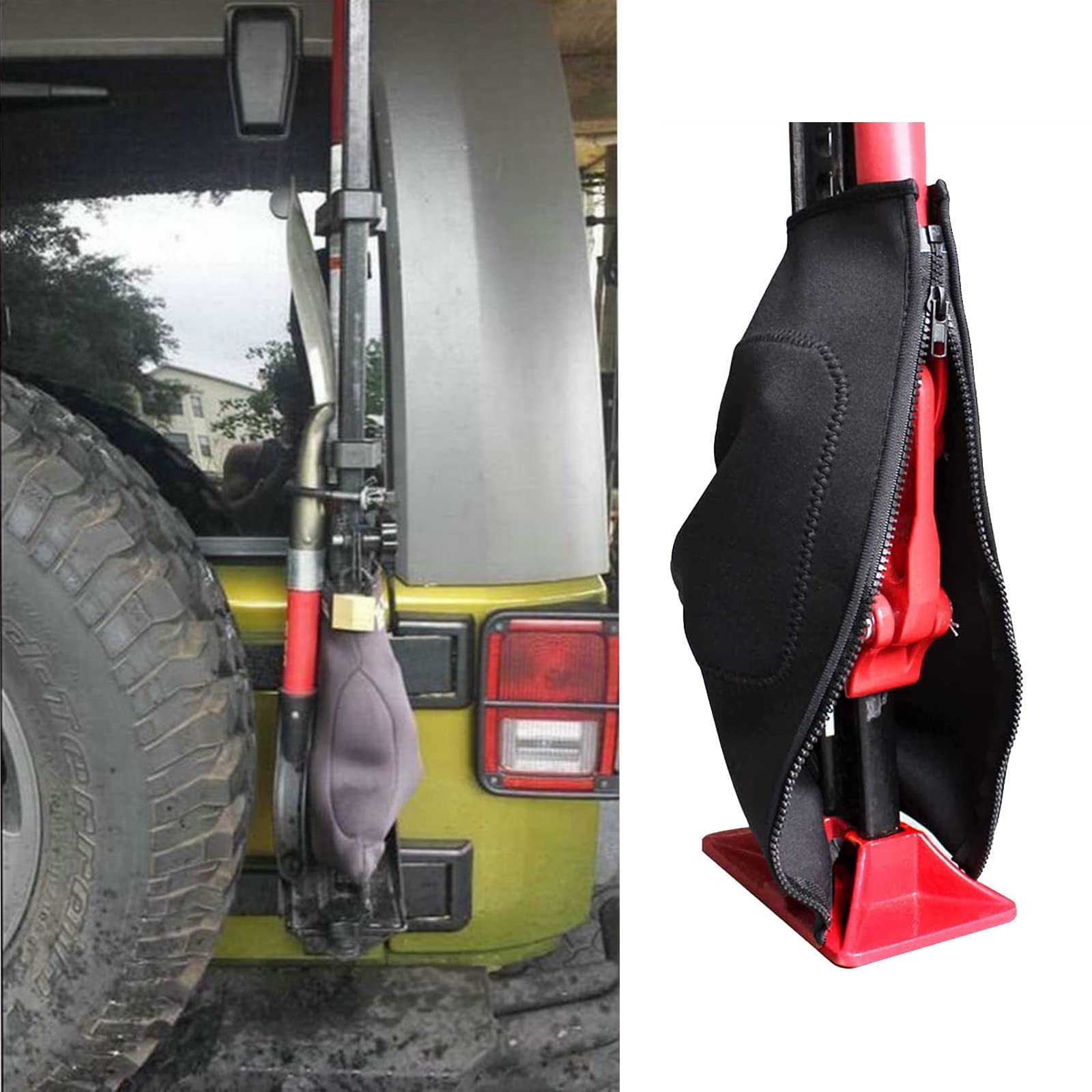 Lot De 2 Housses En Néoprène Pour Cric Hi-Lift Et Autres Crics De