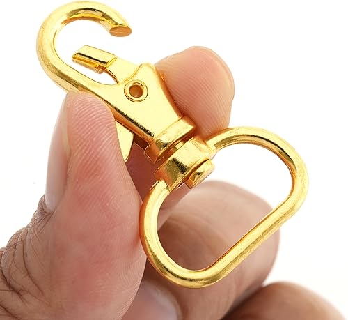 Miniatura 7 de CRAFTMEMORE Ganchos de presión de gatillo de 34 de pulgada, clásicos giratorios de langosta con cierre de pinza para bolso, 20 unidades, CSPS