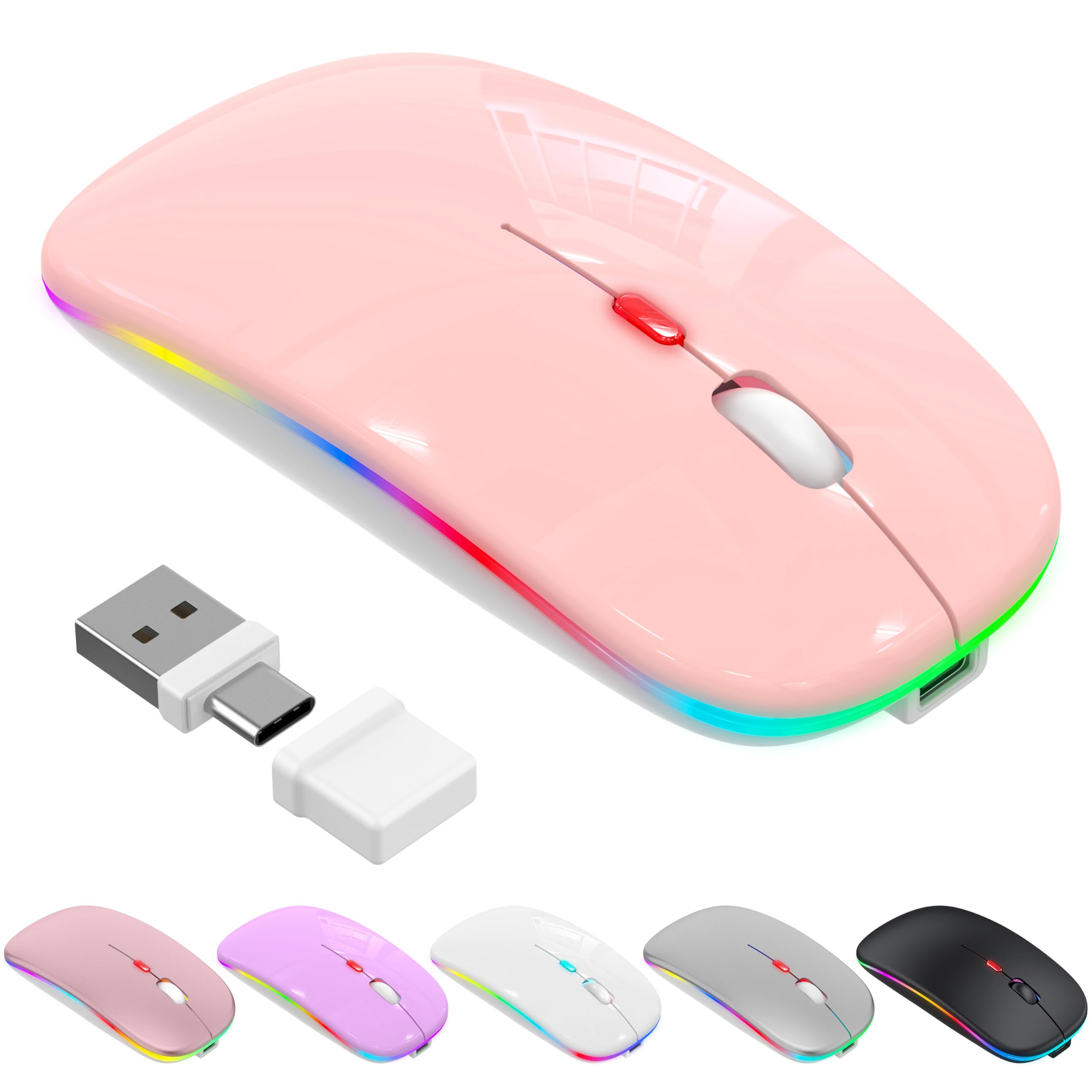 Amazon | ワイヤレスマウス 2.4Gマウス 無線 Bluetooth &2.4GHz USB-A