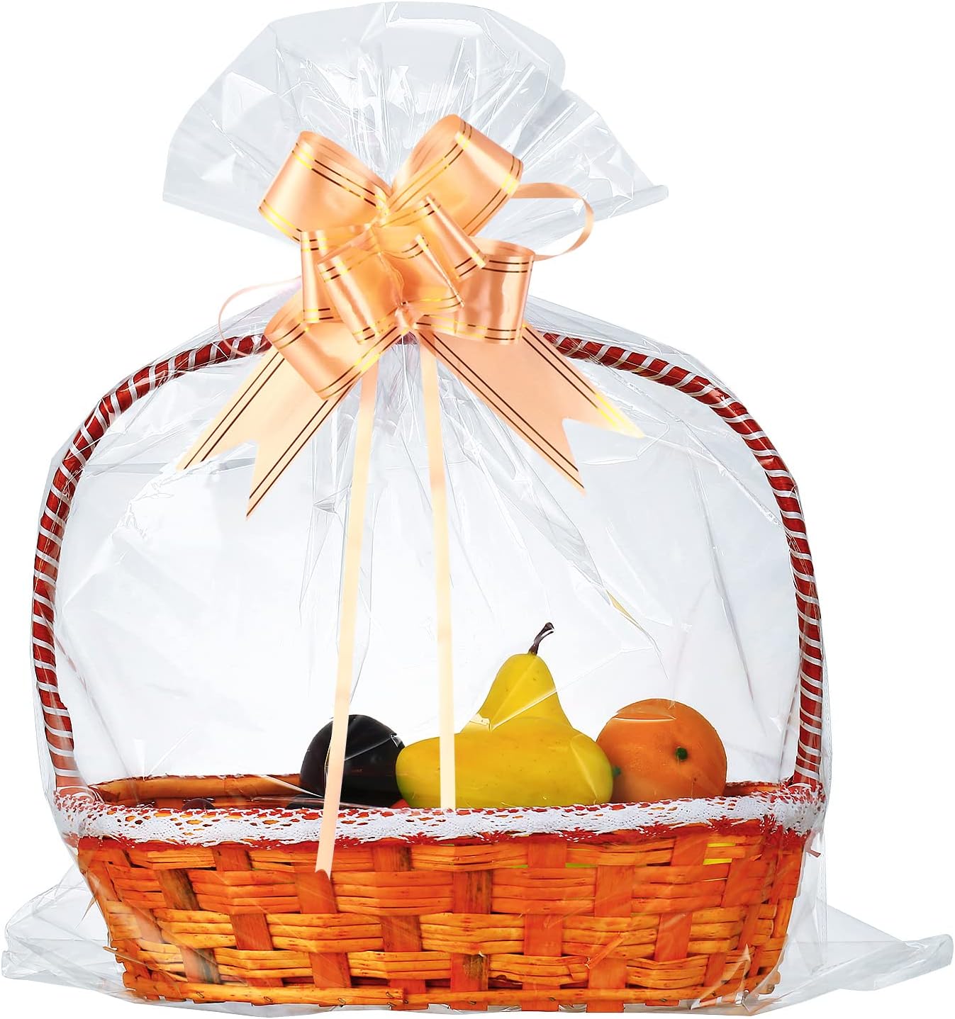 50 Packs 32” x 40” Cellophane Bags for Basket Extralarge