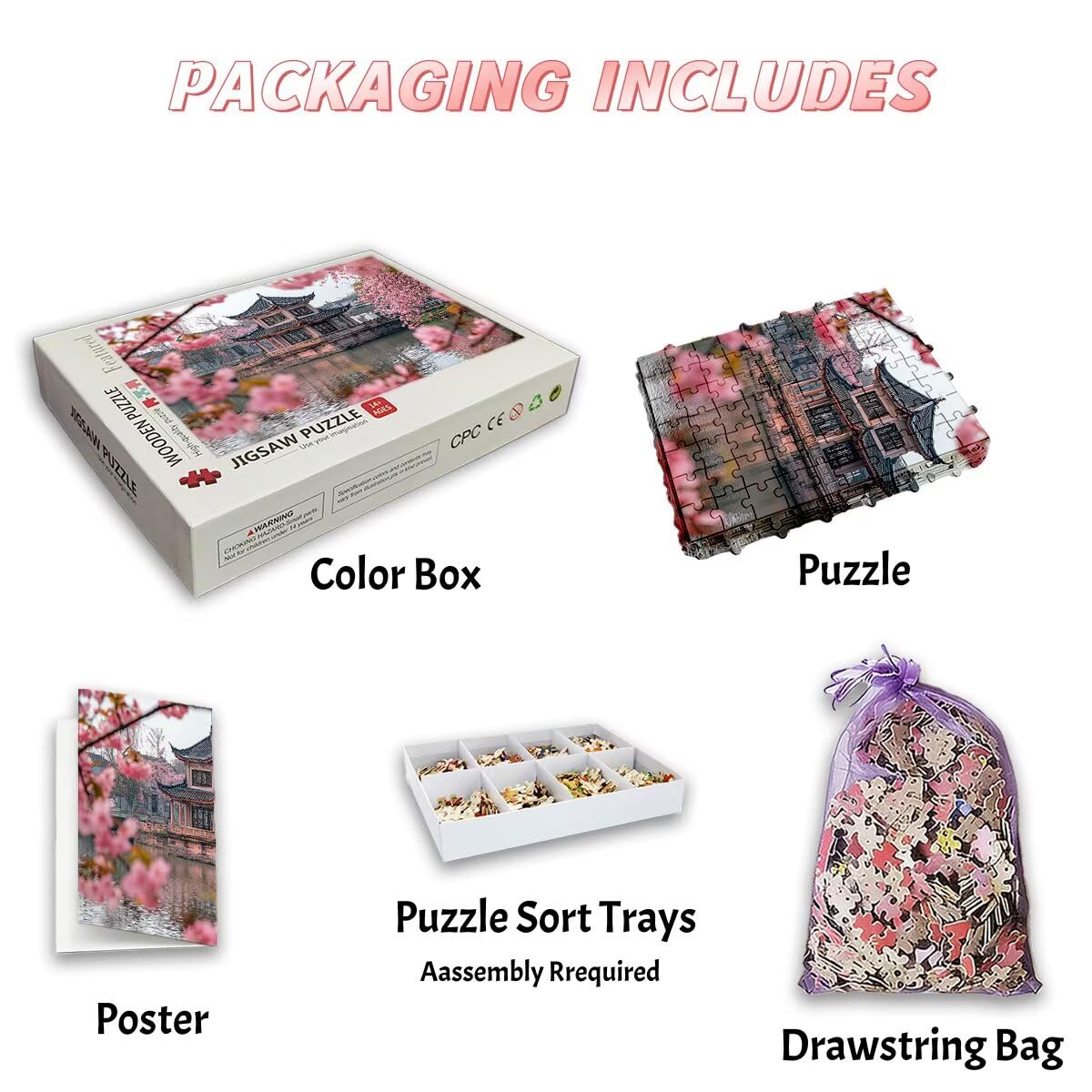 Puzzle 5000 Pezzi Fiore, Puzzle Paesaggi per Adulti, Puzzles in Legno Intrattenimento Creativo, Divertimento, Puzzles Educativi Classici con Confezione di Alta Qualità Idea Regalo Donna Decor -3402