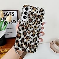 Vista 5 de J.west - Funda para Samsung Galaxy S23 de 6.1 pulgadas, elegante, brillante, translúcida y transparente, con estampado de leopardo y guepardo