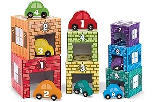 Melissa & Doug Nesting and Sorting Garages and Cars