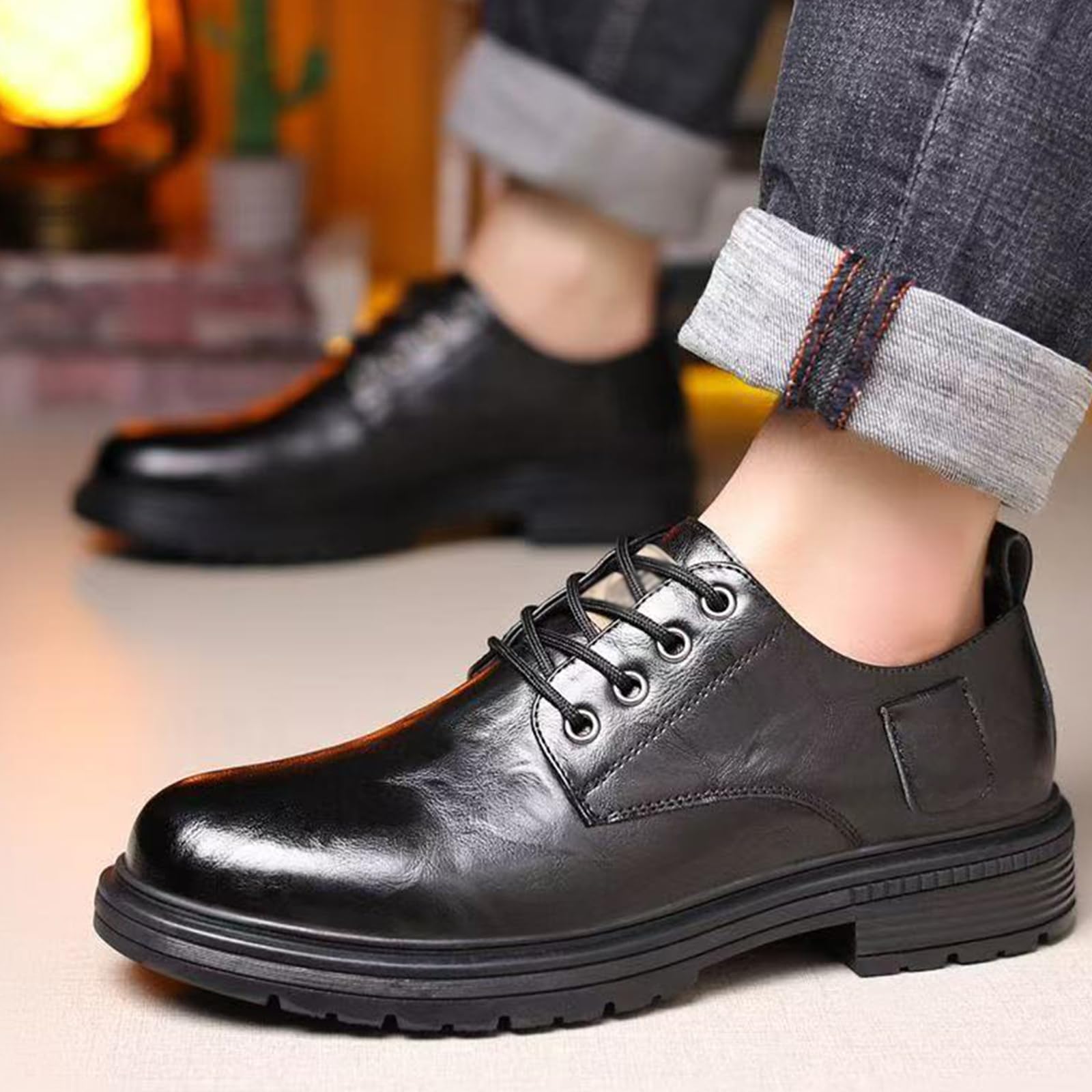 Uomo Scarpe da Formale Scarpe da Sera | antiscivolo, traspirante, Punta Tonda, classico, Nozze, Commerciale, Sposa