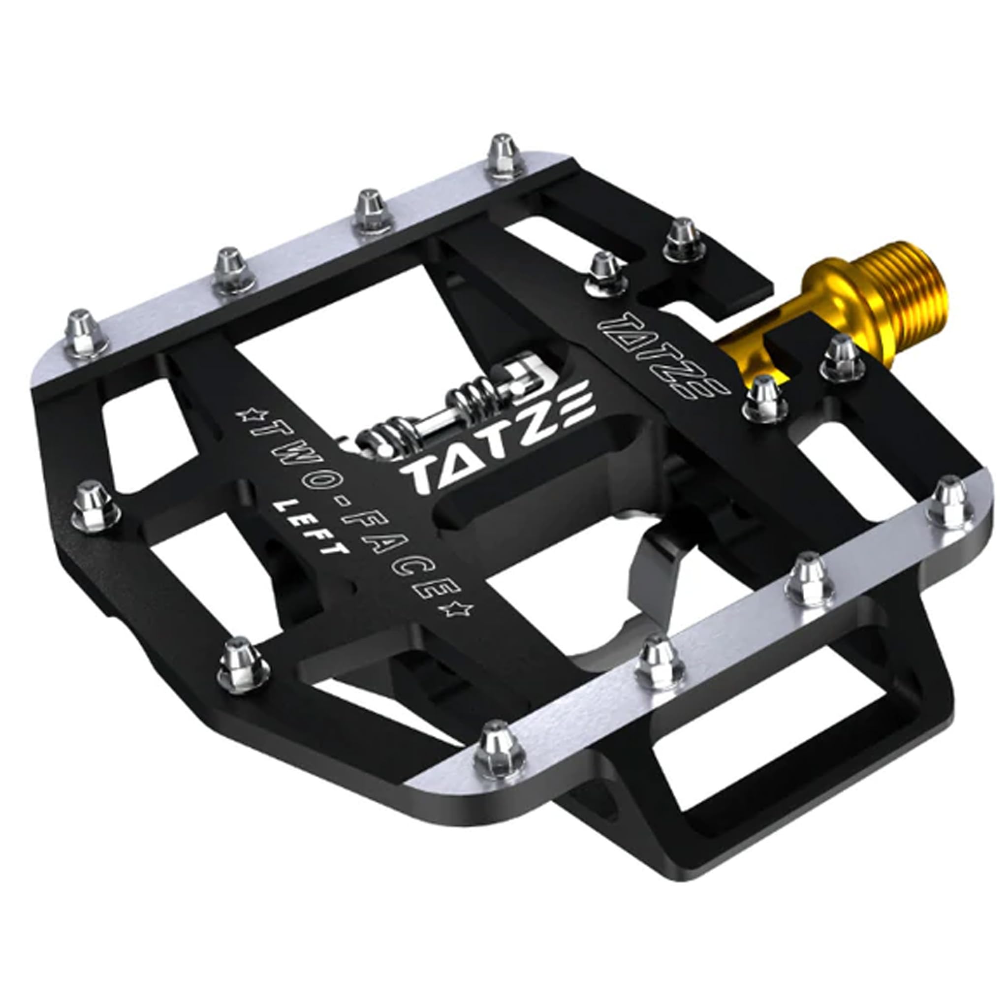 TATZE MTB Two-FACE Plattform-/SPD-Pedale Titan Sport & Freizeit