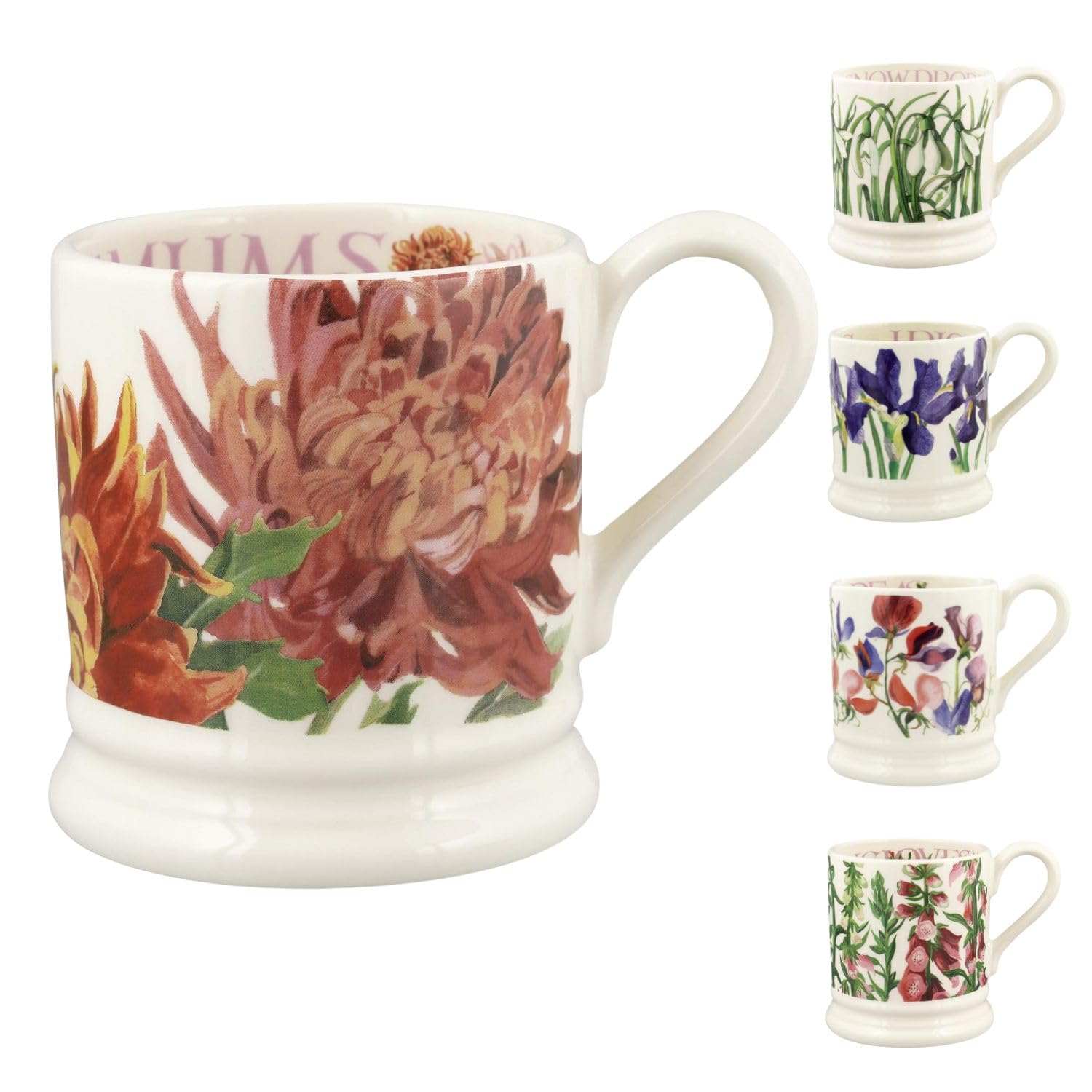【全国送料無料】✨EmmaハイブリッV2✨シングル✨リユース品！タグカット品！ Amazon.com | Emma Bridgewater Chrysanthemum 1/2 Pint Mug: Coffee