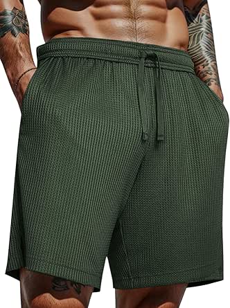 Hidyliu Mens Elastic Waist Drawstring Workout Gym Joggers 3/4 Shorts Summer Casual Sweat Short Pants With Pockets (Black Workout Shorts, S) At Men's Clothing Store