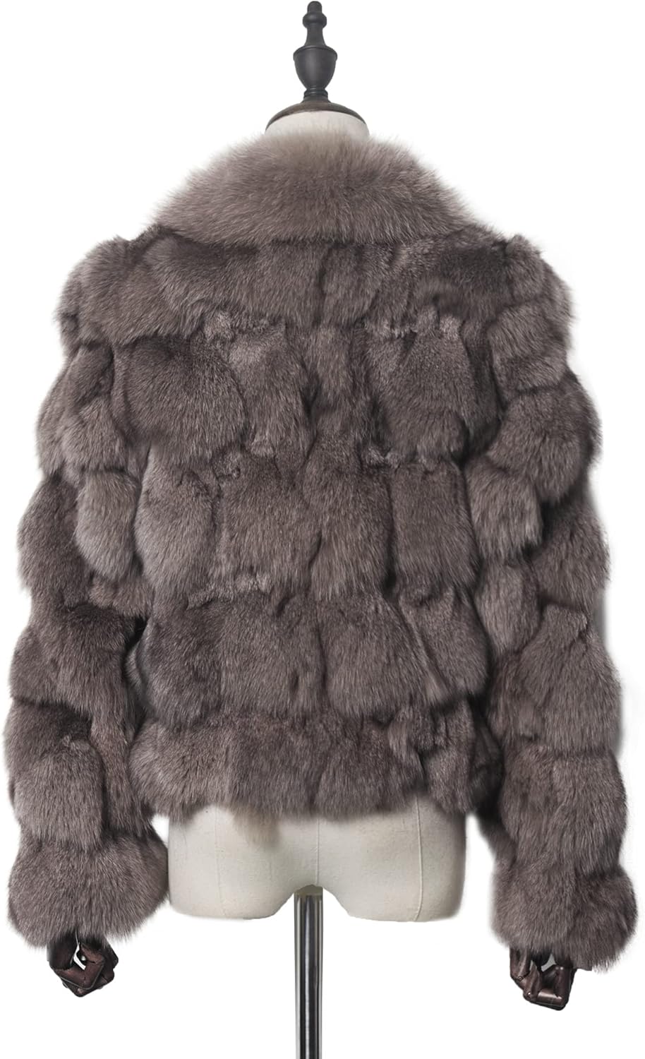 Fur Story Women's Genuine Fox Fur Coat Thick Warm Fur Jacket Winter coat