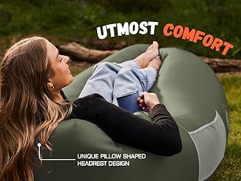 WEKAPO エアラウンジチェア 　エアベッド Amazon.com: WEKAPO Inflatable Couch with Pump - Easiest