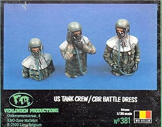 Verlinden VER0381 1:35 Figure Set - US Tank Crew CBR Battle Dress [Model Building KIT]