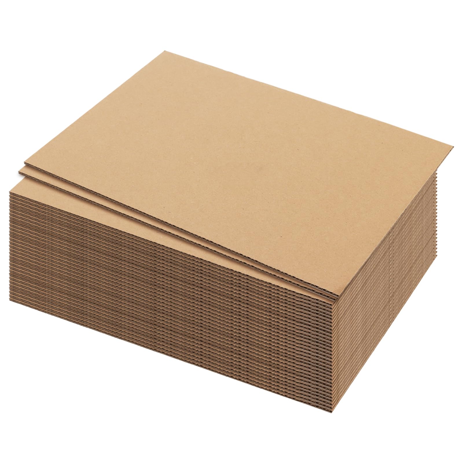 HONYUET A4 Corrugated Cardboard Sheets, 60 Pack, 3mm Layer Corrugated Board for Packaging, Crafts