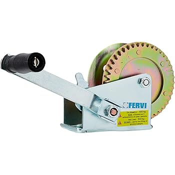 Verricello Manuale Mini Da 270Kg/600 Lbs - Con Cavo In Acciaio E Gancio Di Sicurezza - Foto 4