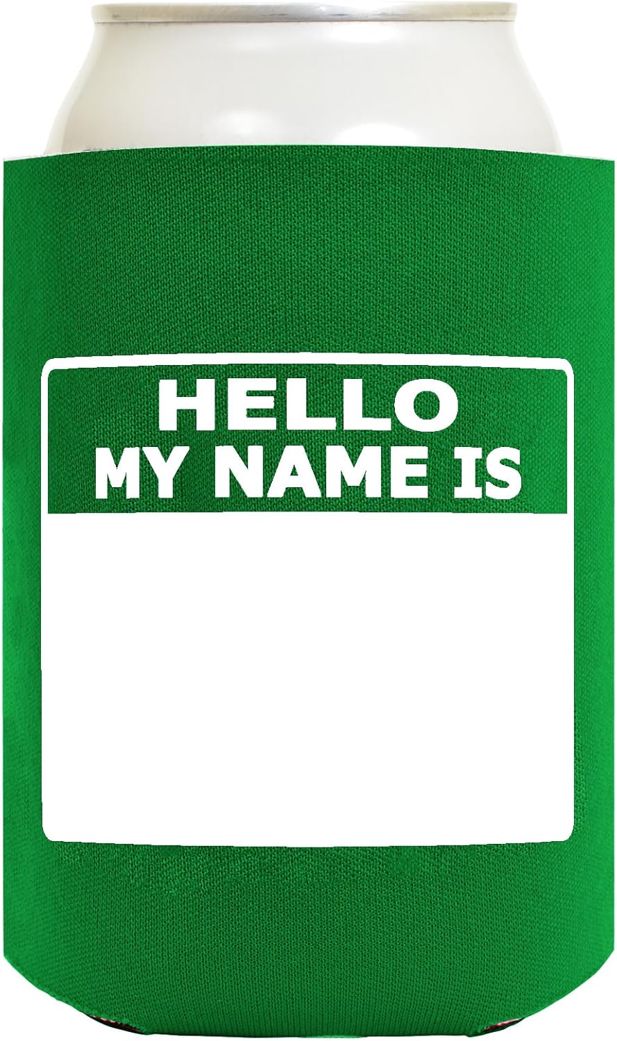 Can Beverage Coolers Writable Hello My Name Is Name Tag Set 24-Pack Can Drink Thermocoolers Party Pack and Marker