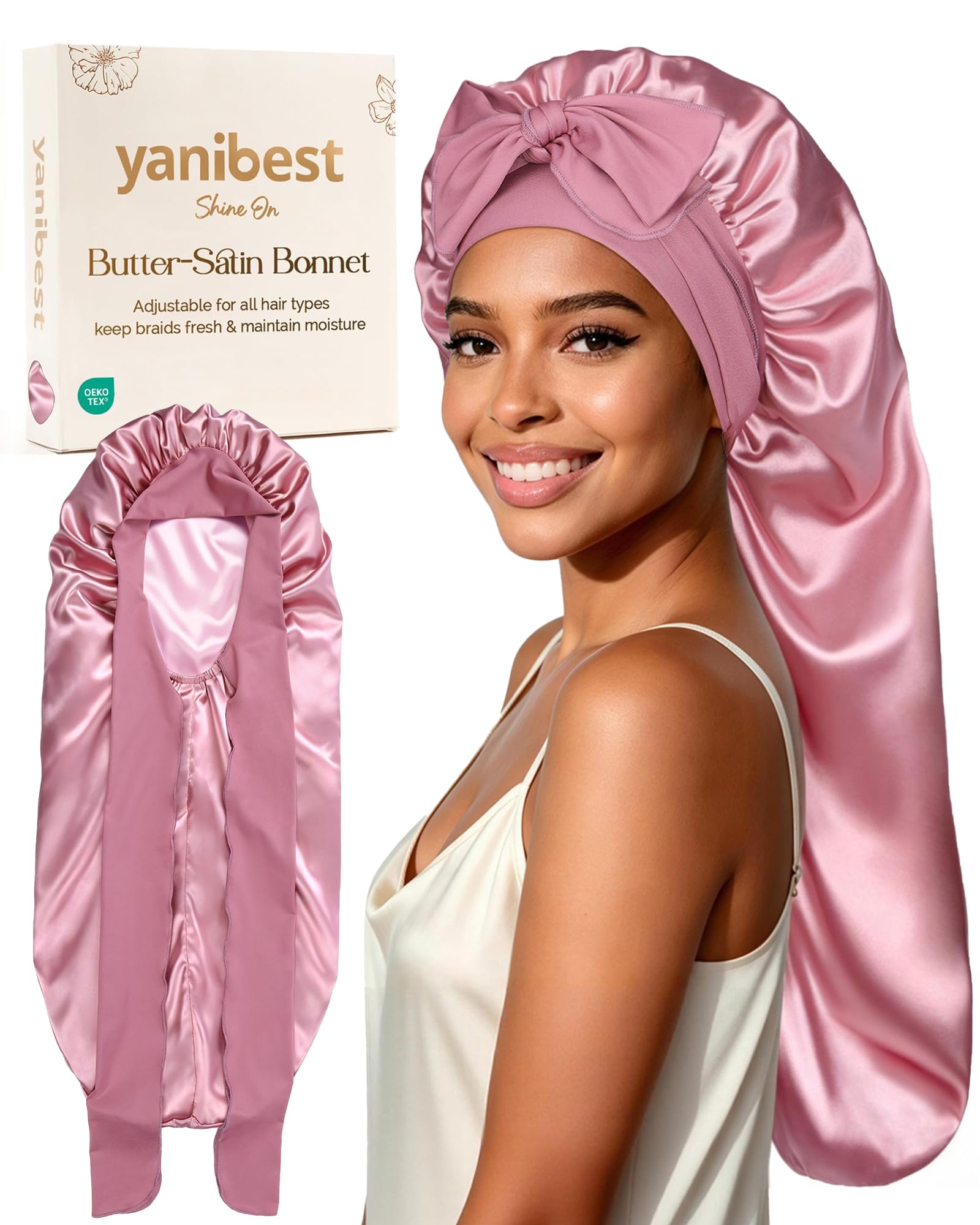 YANIBEST Satin Sleep Bonnet