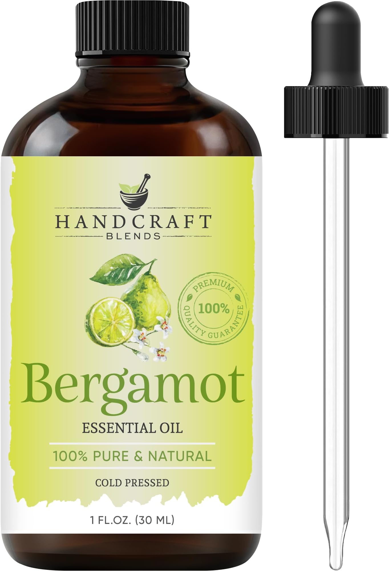 Handcraft Blends Bergamot Essential Oil - 100% Pure and Natural - Premium Grade Essential Oil for Diffuser and Aromatherapy - 30 ml