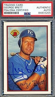 George Brett PSA DNA Signed 1989 Bowman Autograph