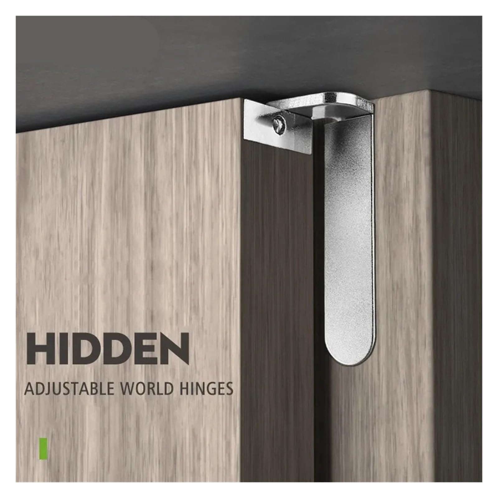 Cerniere girevoli, confezione da 2, regolabili 3D invisibili | Ferramenta nascosta for ante di cucine e mobili domestici(Black)